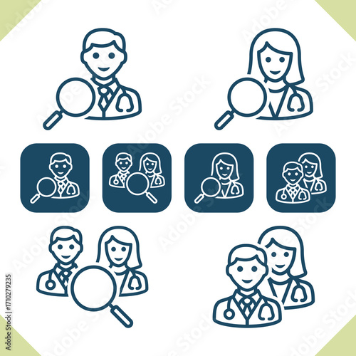 Medical Staff Icons