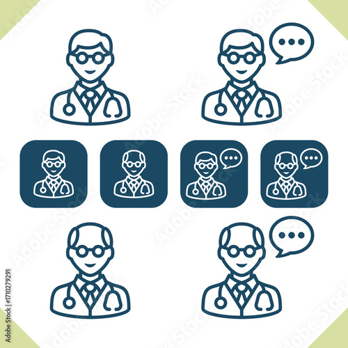 Medical Staff Icons