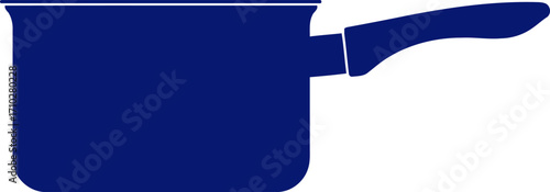 classic blue sauce pan a timeless kitchen icon, isolated on transparent background