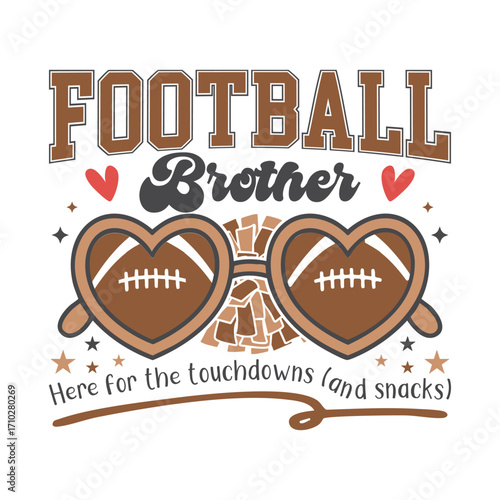 Football brother cheer football family, Football cheer family SVG