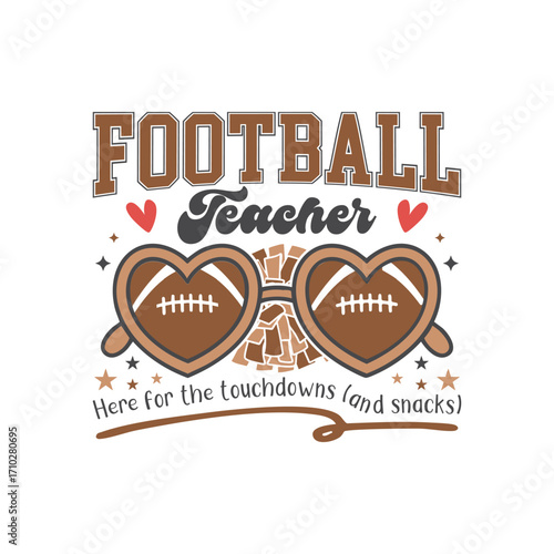 Football teacher cheer football family, Football cheer family SVG