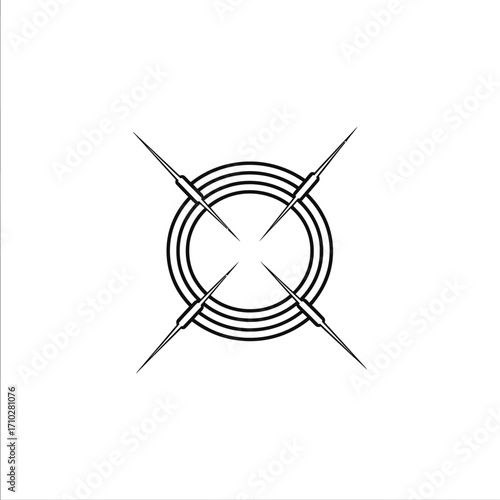Abstract vector  background design with acupuncture health concept