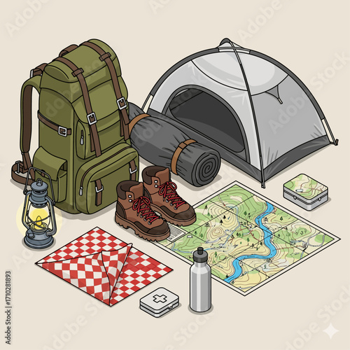 tourist backpack for survival hiking