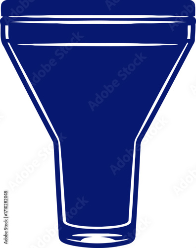 midnight blue pint glass icon a cool graphic for pubs, bars, and breweries, isolated on transparent background