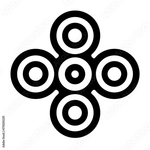 Stress Relief Toy Fidget Spinner Icon 