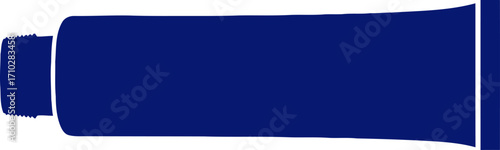 sleek navy tube versatile graphic for branding designs, isolated on transparent background