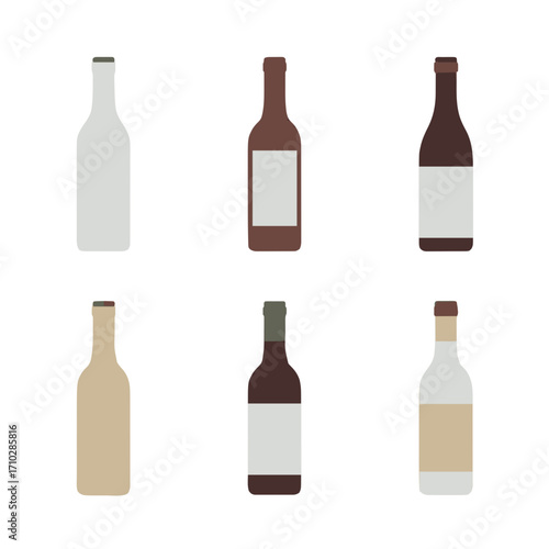Set of Six Assorted Bottles