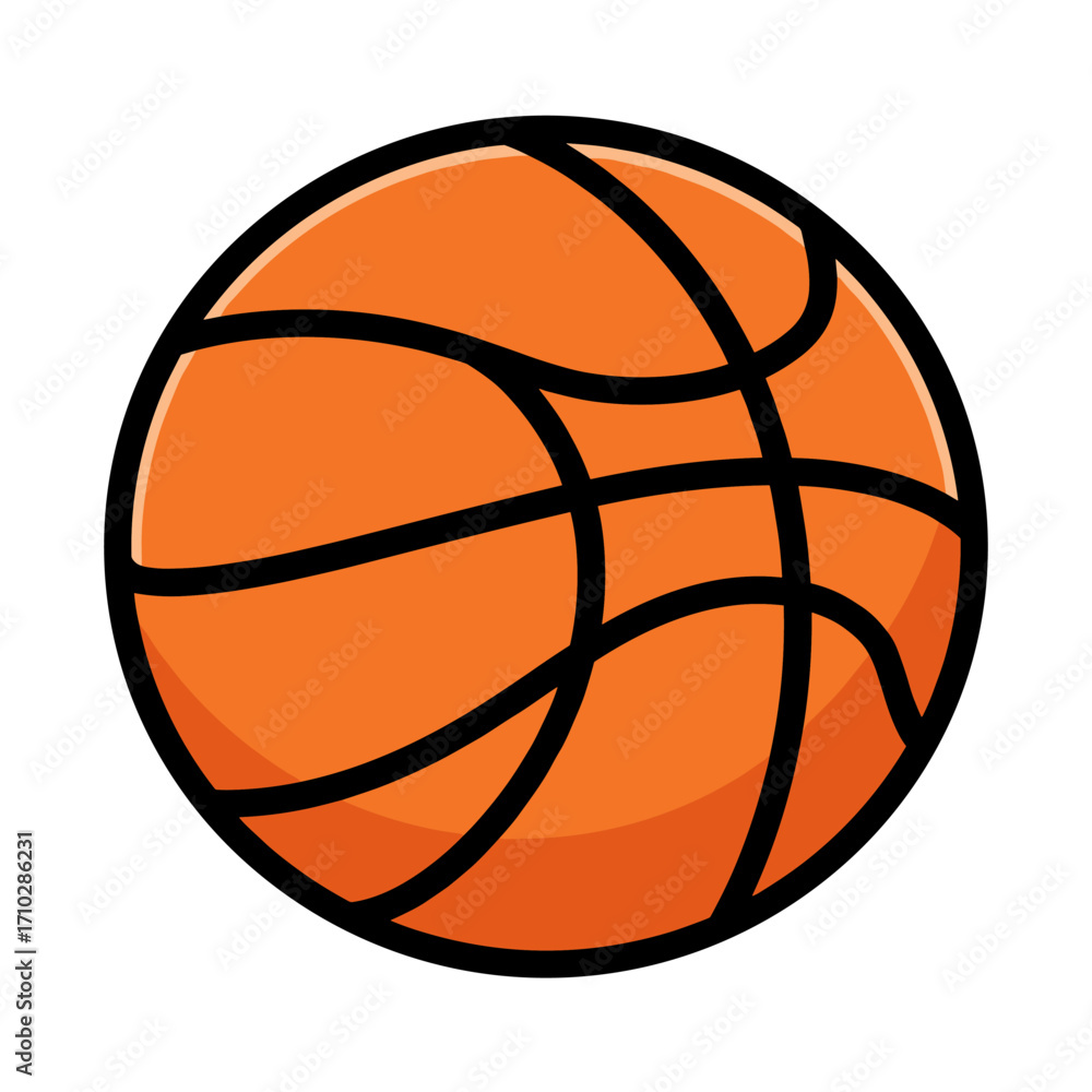 Obraz premium Basketball vector illustration graphic