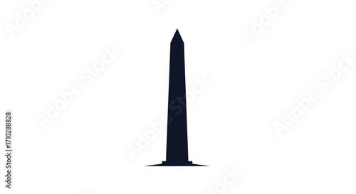 Washington Monument Silhouette Tall Structure.