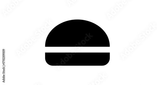Minimalist black and white hamburger icon design.