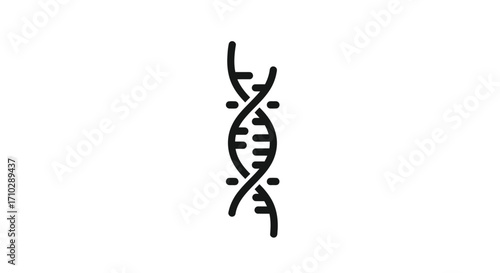 DNA double helix structure representing genetic information and biology.