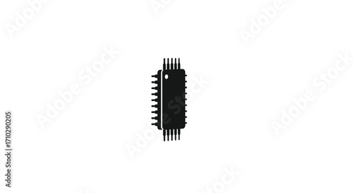 Electronic chip component, microchip, integrated circuit, technology, computer component, digital device.