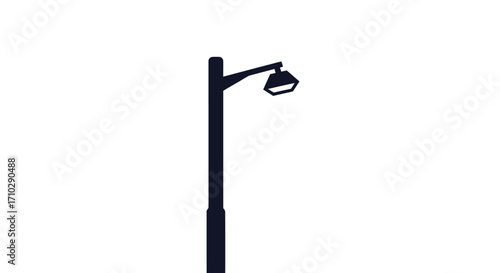 Silhouette of a Street Lamp Post.