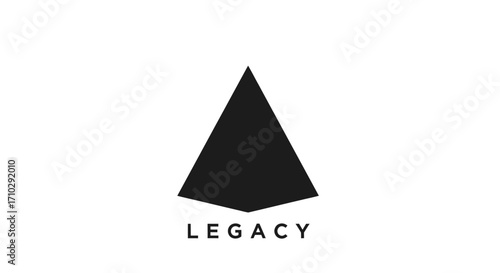Black triangle logo with the word Legacy below it on white background.