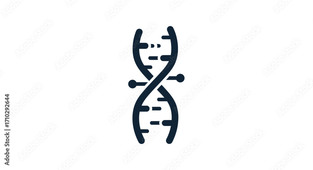 DNA double helix genetic code science.