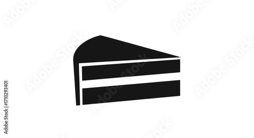 delicious double layered chocolate cake slice.