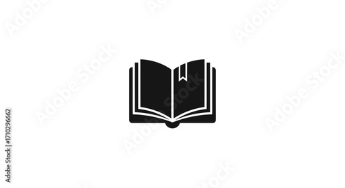 Open Book Icon, Education, Knowledge, Learning, Reading, Study.