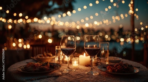 Romantic Outdoor Dinner Under the Stars