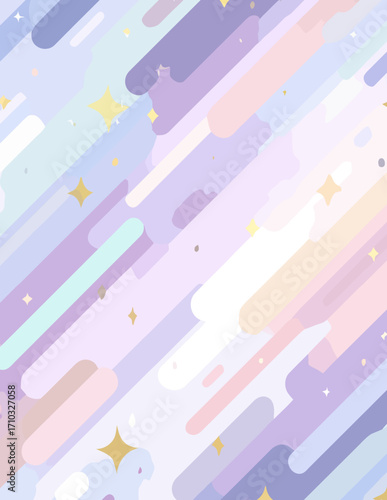 Fondo abstracto con líneas diagonales y estrellas doradas