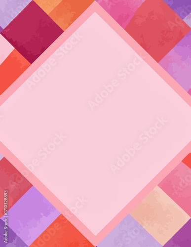 Fondo vectorial vibrante y alegre con diseño geométrico