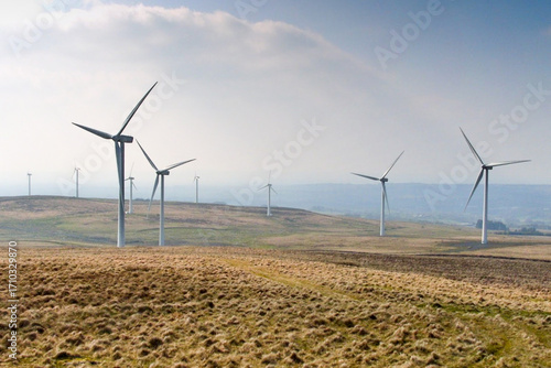 wind turbines farm