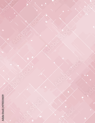Fondo vectorial suave rosa claro con líneas y puntos