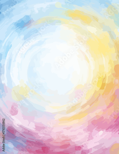 Remolino de Colores Pastel Abstracto