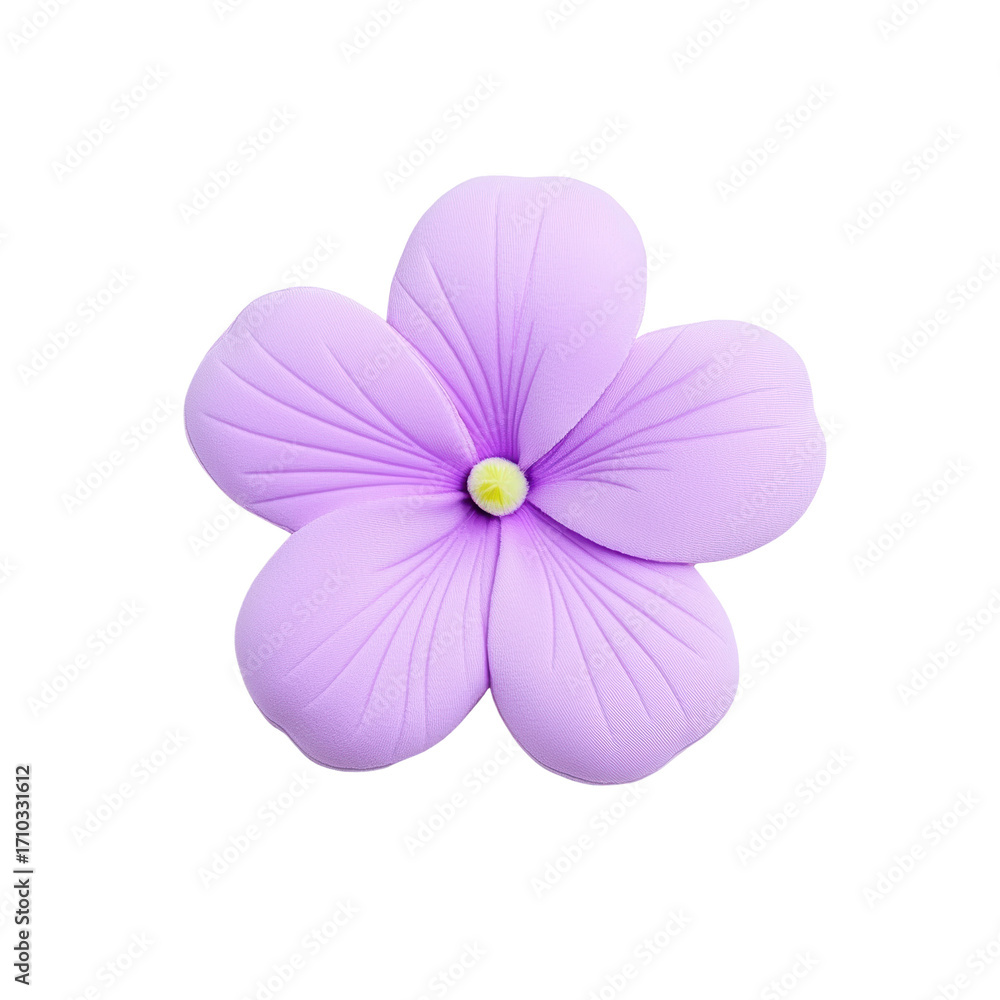 Obraz premium Delicate Lavender Flower with Soft Petals Isolated on White Background