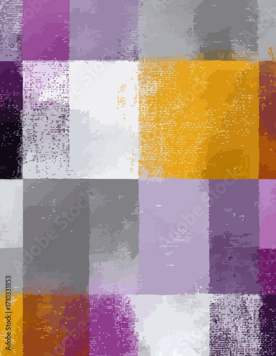 Patrón sin costuras de estilo vectorial: textura abstracta con bloques de color