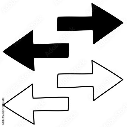 手がき太矢印基本