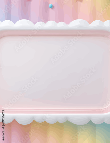 Marco rectangular blanco vectorial simple