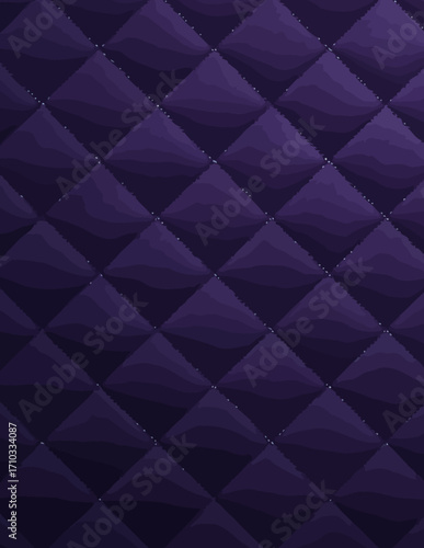 Fondo vectorial acolchado morado