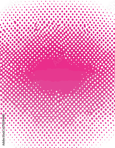 Oval rosa con trama de semitonos vectoriales