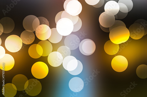 Golden color gradient abstract wallpaper bokeh lights glowing design background