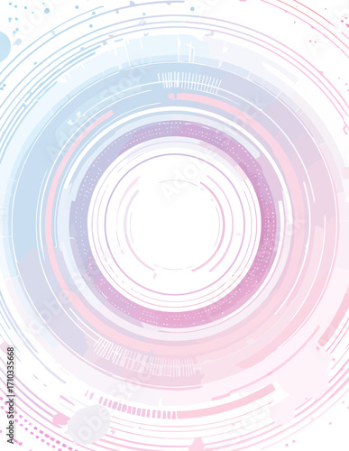 Fondo circular futurista en tonos pastel