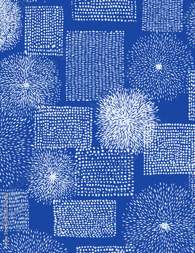 Patrón vectorial sin costuras, azul claro, estilo ligero