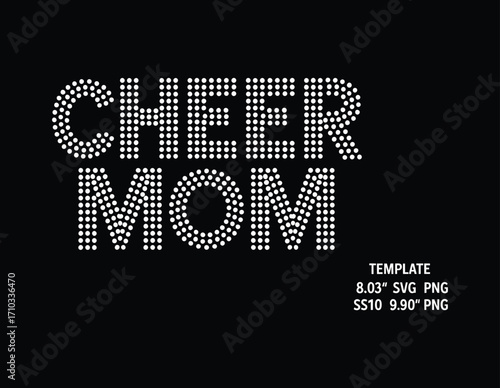 Sparkling Cheer Mom Template Design