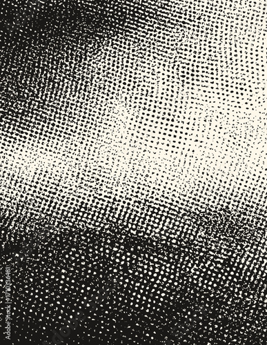 Textura vectorial de puntos de alto contraste en blanco y negro