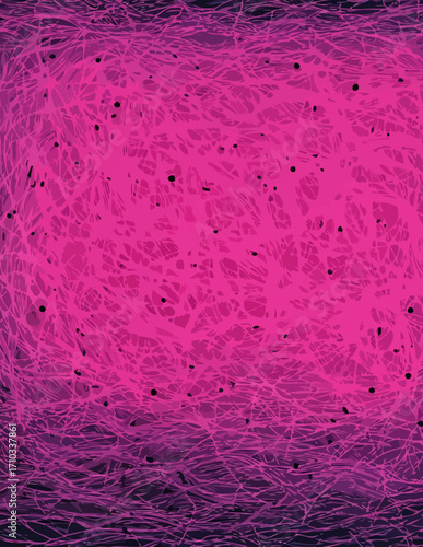 Composición abstracta vectorial de alta densidad en magenta