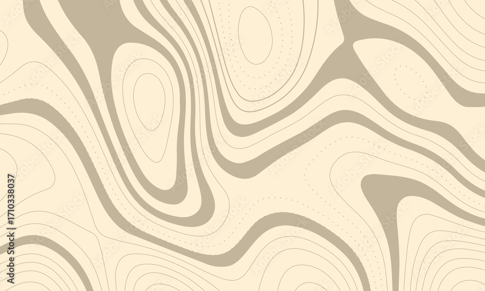 Fototapeta premium Contour lines geography illustration topographic map abstract background. Dynamic mapping vector illustration.