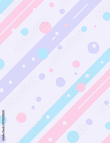 Patrón vectorial suave en tonos pastel