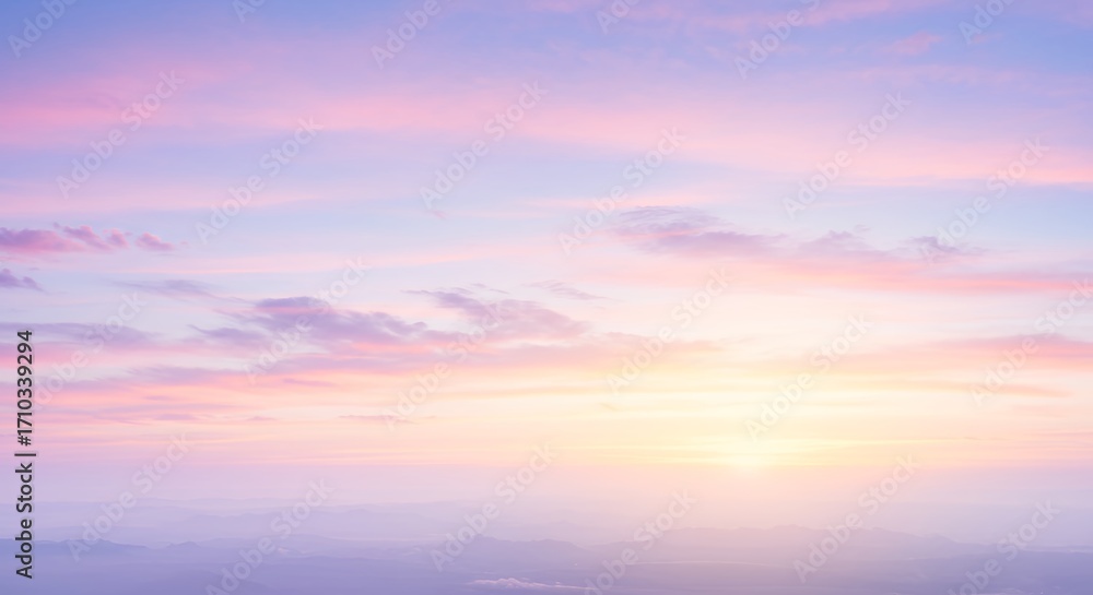 Fototapeta premium Pastel sky at sunrise or sunset