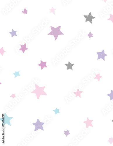 Diseño vectorial de estrellas pastel dispersas