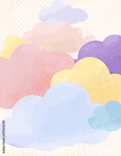 Nubes Pastel Vectoriales