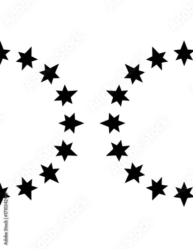 Patrón de estrellas geométricas abstractas en vector