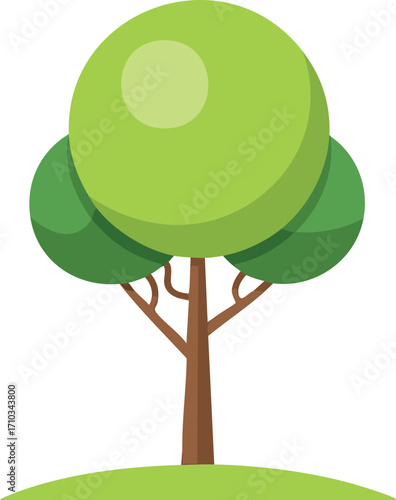 tree, nature, vector, illustration, leaf, summer, plant, forest, spring, art, symbol, ecology, branch, design, cartoon, icon, environment, garden, eco, wood, decoration, foliage, bird, concept, logo