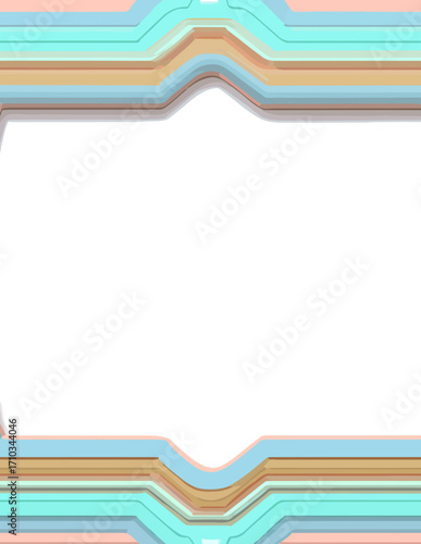 Marco vectorial abstracto geométrico simple, borde liso