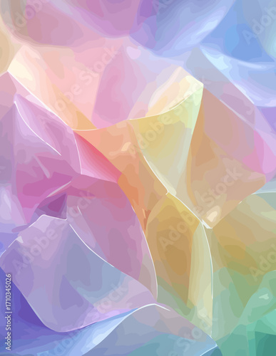 Fondo abstracto geométrico pastel en estilo vectorial