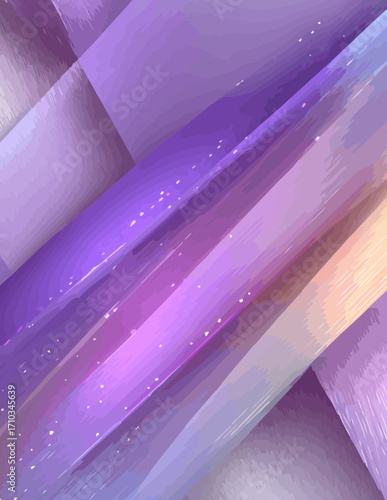 Fondo abstracto geométrico con líneas diagonales suaves y degradados morados