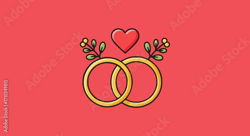 Icon Vector illustration wedding